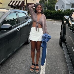 12th Tribe Taupe Long Sleeve Top